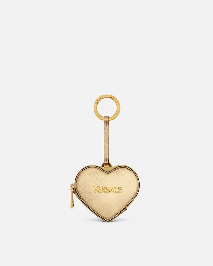 Versace Tag Metallic Coin Pouch Versace Tag Metallic Coin Pouch