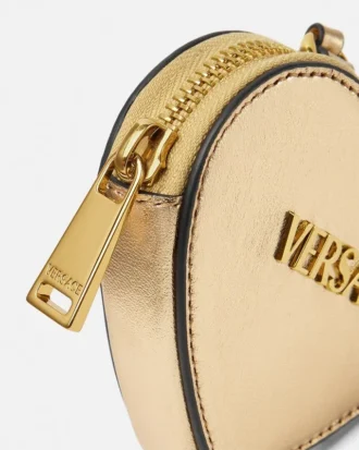 Versace Tag Metallic Coin Pouch
