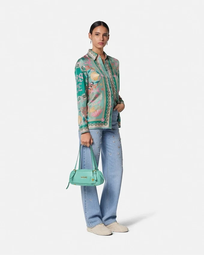 Versace Tag Nappa Bowling Bag Versace Tag Nappa Bowling Bag
