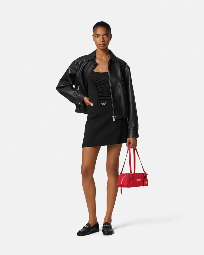 Versace Tag Nappa Bowling Bag Versace Tag Nappa Bowling Bag