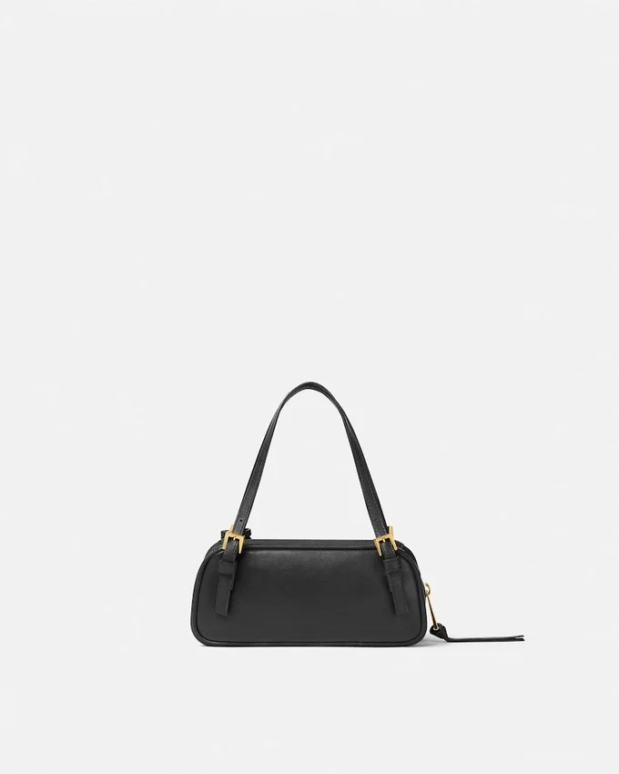 Versace Tag Nappa Bowling Mini Bag Versace Tag Nappa Bowling Mini Bag
