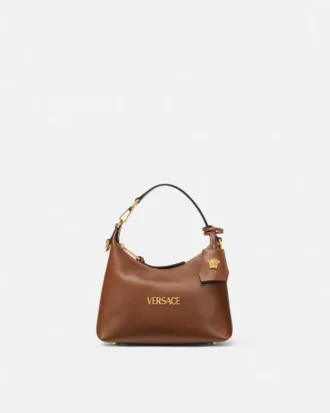 Versace Tag Nappa Hobo Bag