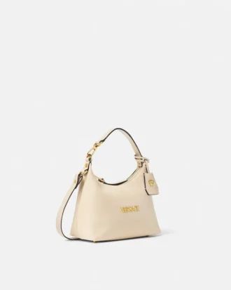 Versace Tag Nappa Hobo Bag