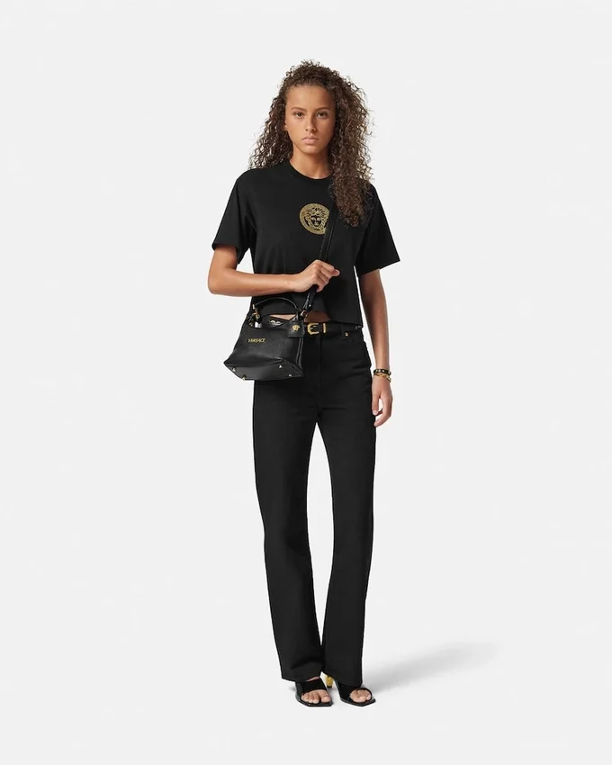 Versace Tag Nappa Hobo Bag Versace Tag Nappa Hobo Bag