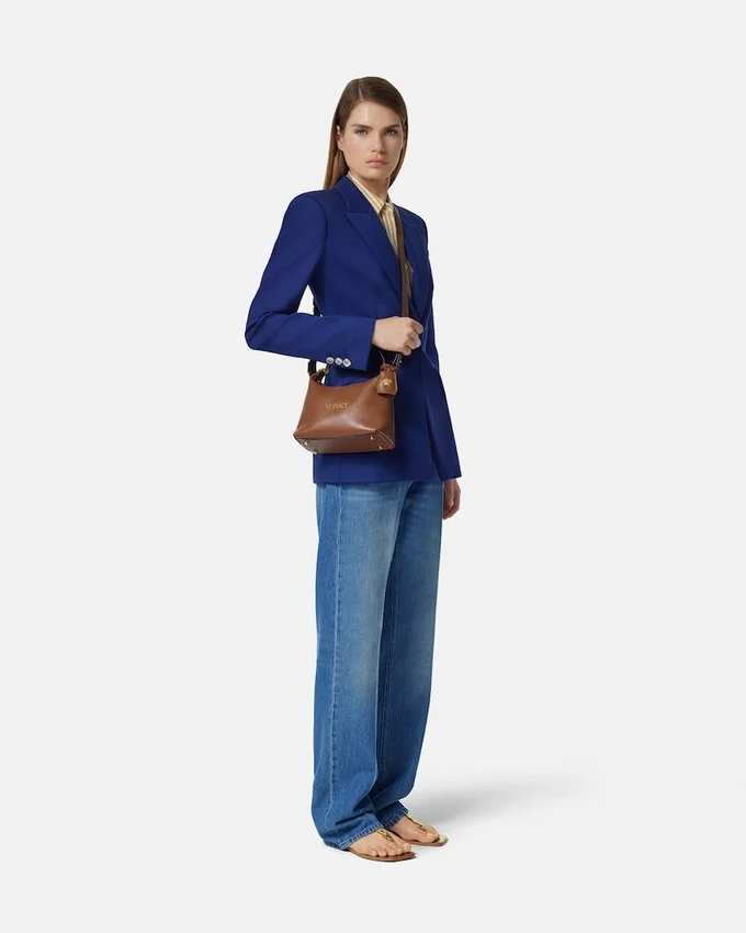 Versace Tag Nappa Hobo Bag Versace Tag Nappa Hobo Bag