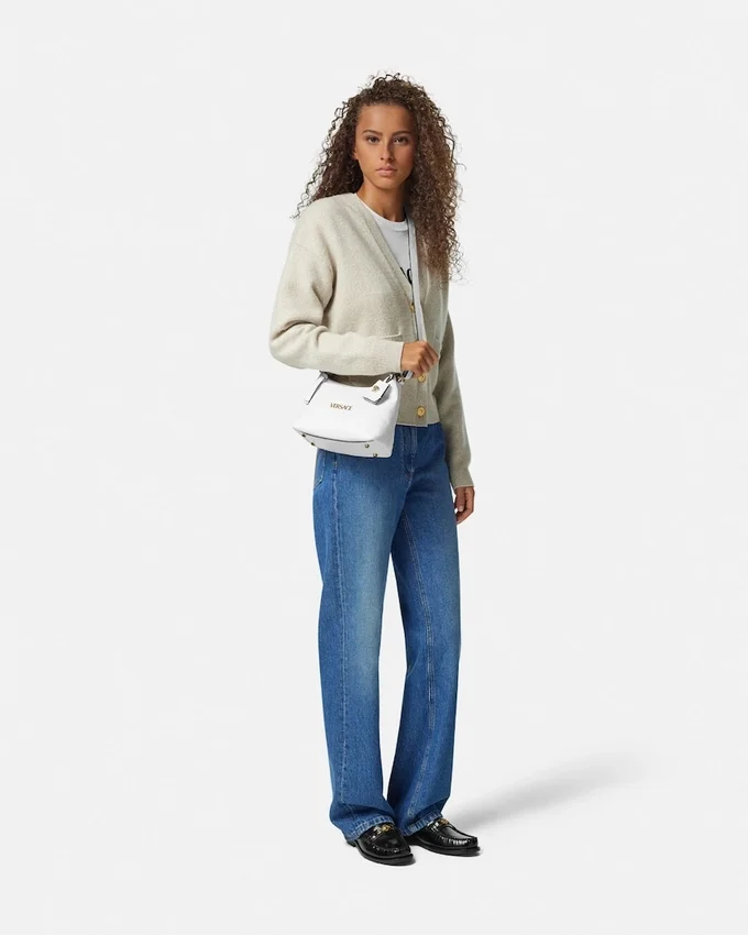 Versace Tag Nappa Hobo Bag Versace Tag Nappa Hobo Bag