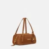 Versace Tag Suede Bowling Bag Versace Tag Suede Bowling Bag