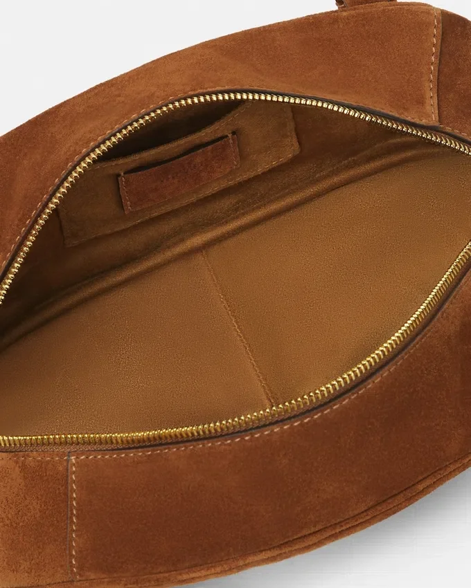 Versace Tag Suede Bowling Bag Versace Tag Suede Bowling Bag