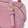 Versace Tag Suede Bowling Bag Versace Tag Suede Bowling Bag