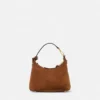 Versace Tag Suede Hobo Bag Versace Tag Suede Hobo Bag