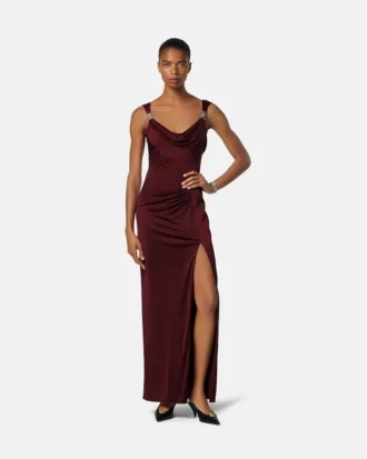 Viscose-Jersey Draped Gown