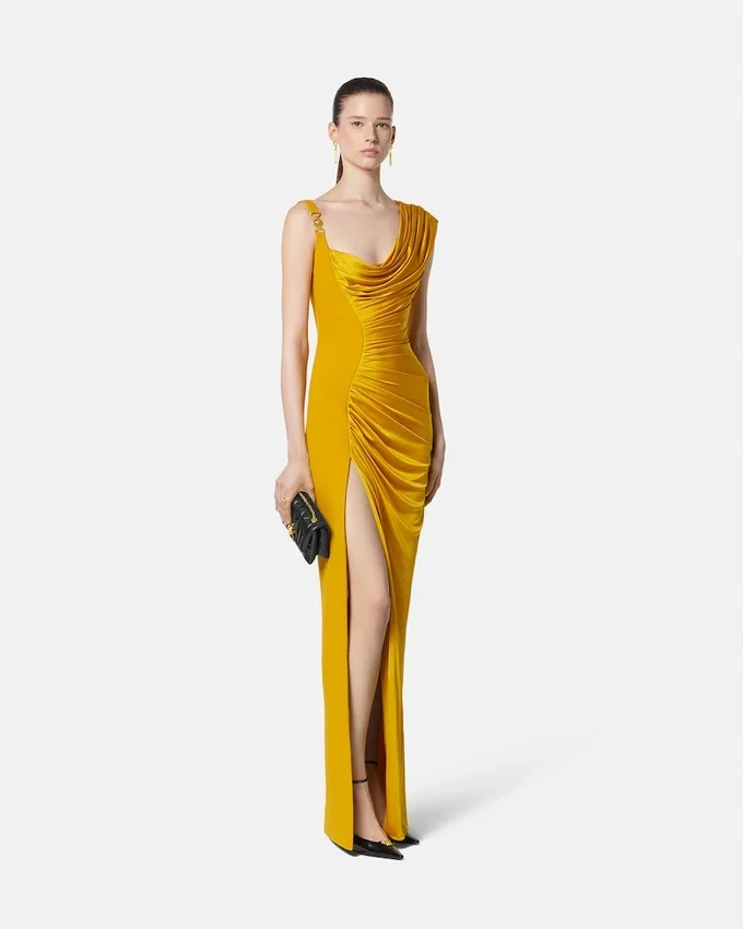 Viscose-Jersey Draped Gown Viscose-Jersey Draped Gown