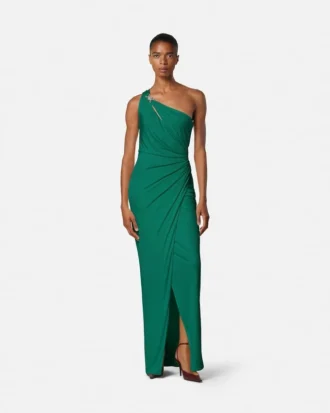 Viscose-Jersey Draped Gown