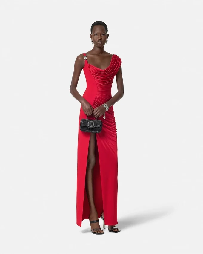 Viscose-Jersey Draped Gown Viscose-Jersey Draped Gown