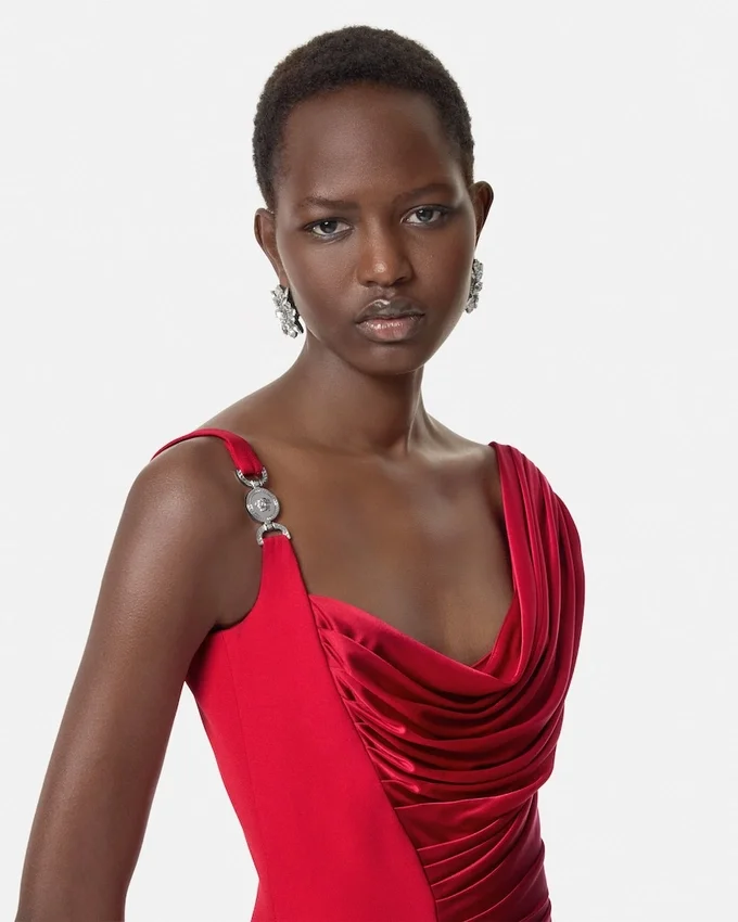 Viscose-Jersey Draped Gown Viscose-Jersey Draped Gown