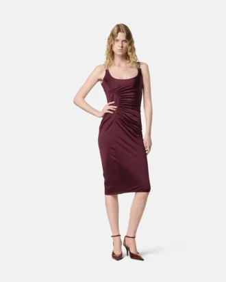 Viscose-Jersey Midi Dress