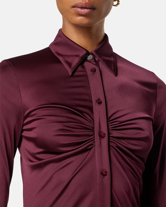 Viscose-Jersey Midi Shirt Dress Viscose-Jersey Midi Shirt Dress