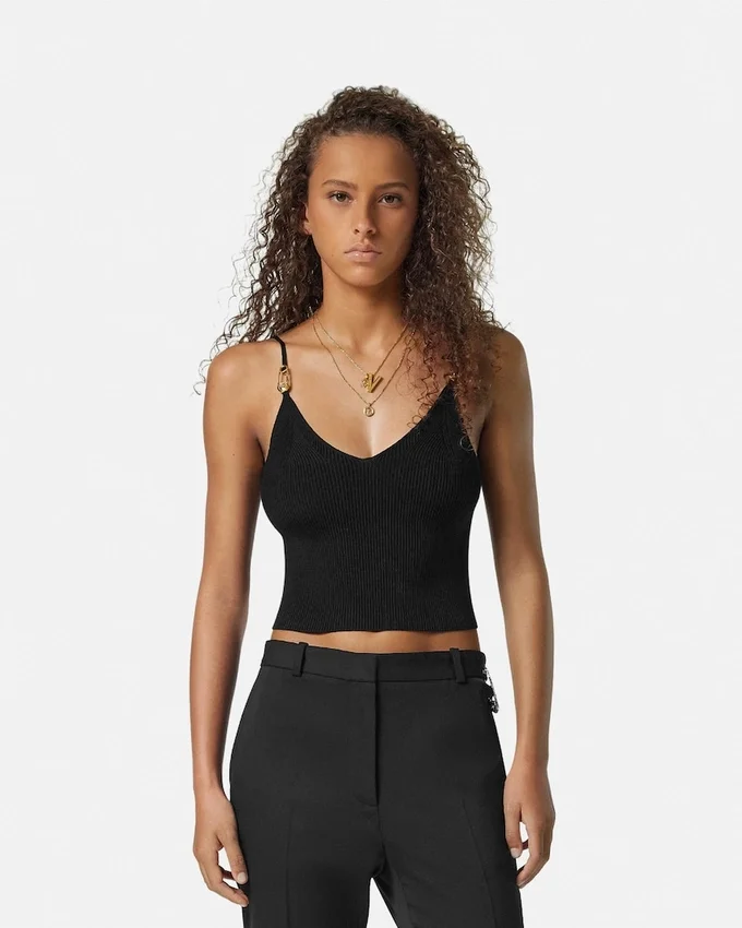 Viscose Knit Crop Top Viscose Knit Crop Top