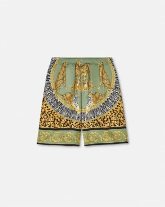 Wild Cats Silk Shorts