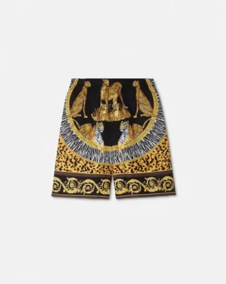 Wild Cats Silk Shorts