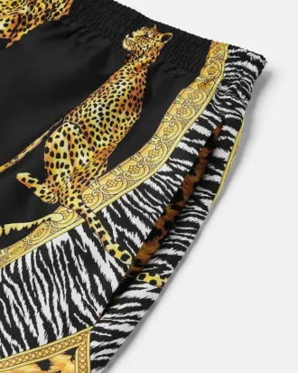 Wild Cats Silk Shorts