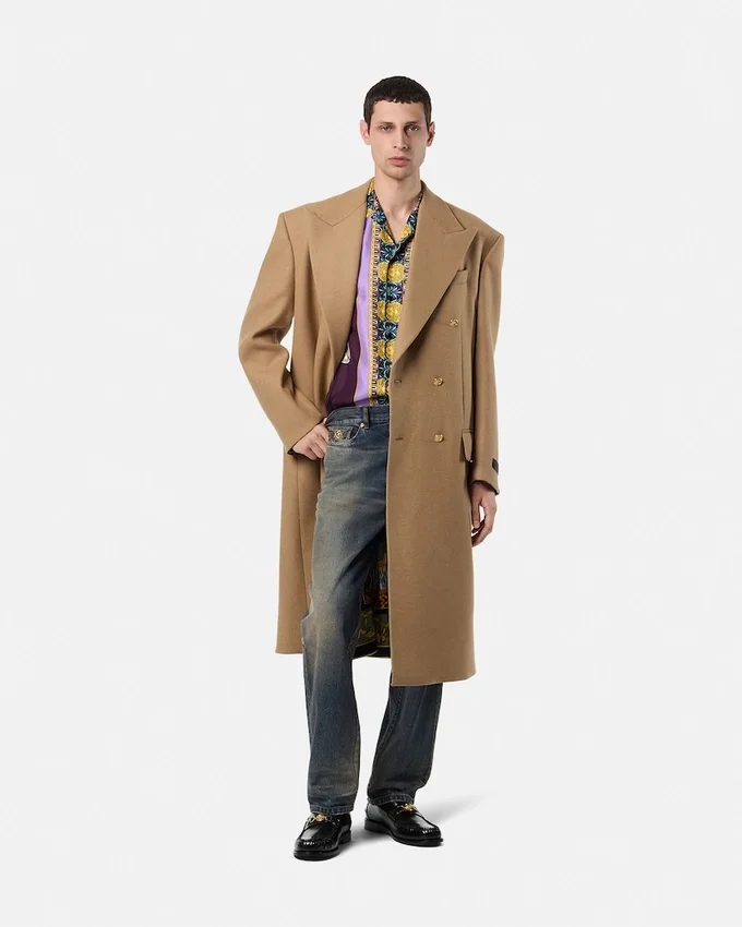 Wool-Blend Double-Breasted Coat Wool-Blend Double-Breasted Coat