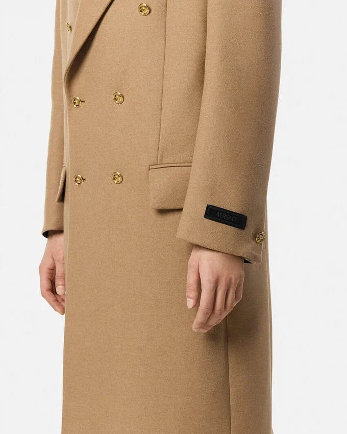 Wool-Blend Double-Breasted Coat Wool-Blend Double-Breasted Coat