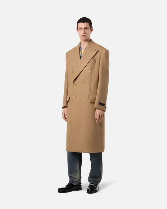 Wool-Blend Double-Breasted Coat Wool-Blend Double-Breasted Coat