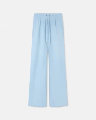 Wool-Blend Flared Towel Pants