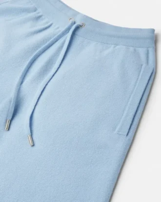 Wool-Blend Flared Towel Pants