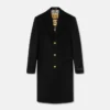 Wool-Blend Single-Breasted Coat