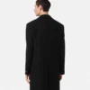 Wool-Blend Single-Breasted Coat
