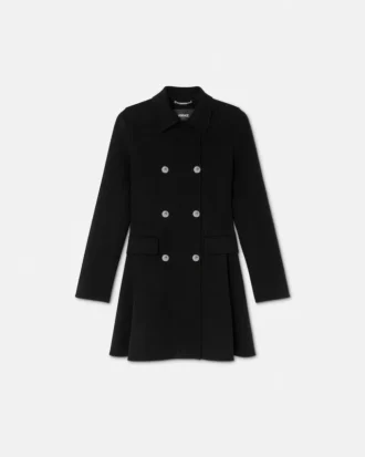 Wool-Cashmere A-Line Coat