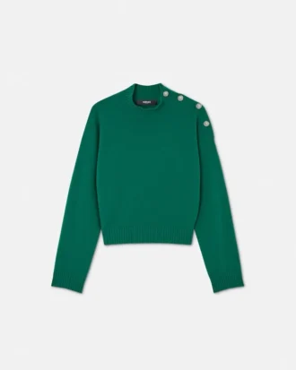 Wool-Cashmere Knit Boxy Sweater