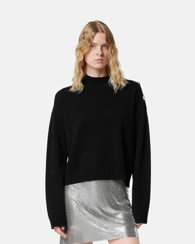 Wool-Cashmere Knit Boxy Sweater Wool-Cashmere Knit Boxy Sweater