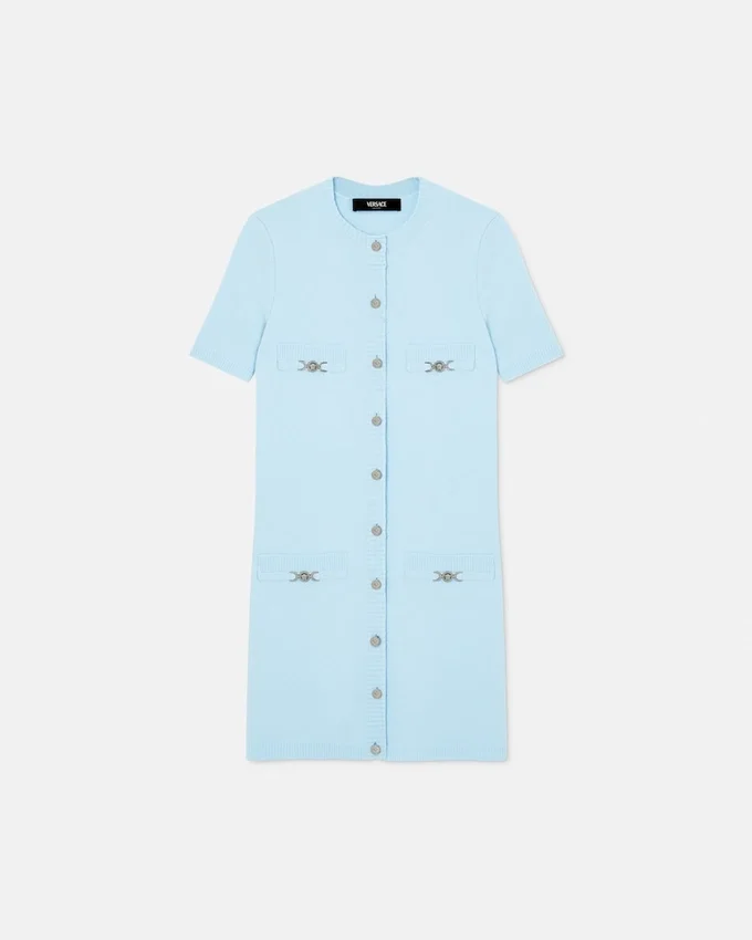 Wool-Cashmere Knit Shirt Dress Wool-Cashmere Knit Shirt Dress