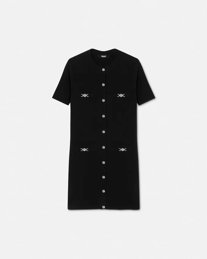 Wool-Cashmere Knit Shirt Dress Wool-Cashmere Knit Shirt Dress