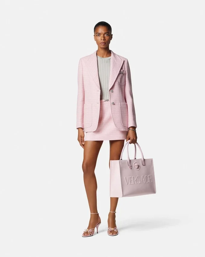 Wool Crépe Tweed A-Line Mini Skirt Wool Crépe Tweed A-Line Mini Skirt