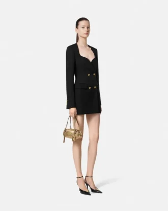 Wool Double-Breasted Blazer Dress