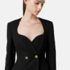Wool Double-Breasted Blazer Dress Wool Double-Breasted Blazer Dress