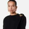 Wool Knit Draped Sweater Wool Knit Draped Sweater
