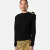 Wool Knit Draped Sweater Wool Knit Draped Sweater