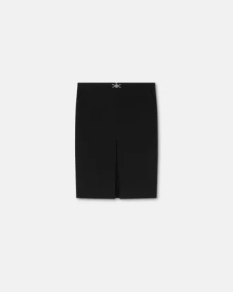 Wool Pencil Midi Skirt