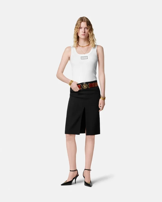 Wool Pencil Midi Skirt Wool Pencil Midi Skirt