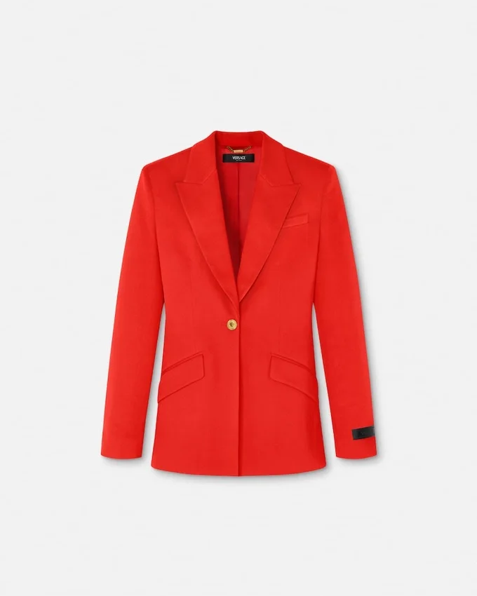 Wool Single-Breasted DV Blazer Wool Single-Breasted DV Blazer