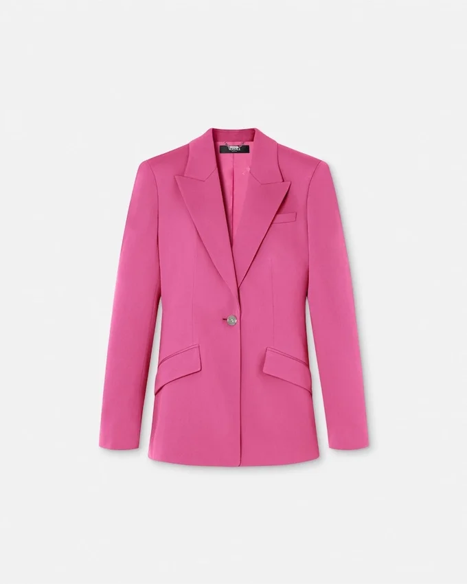 Wool Single-Breasted DV Blazer Wool Single-Breasted DV Blazer