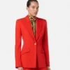 Wool Single-Breasted DV Blazer Wool Single-Breasted DV Blazer